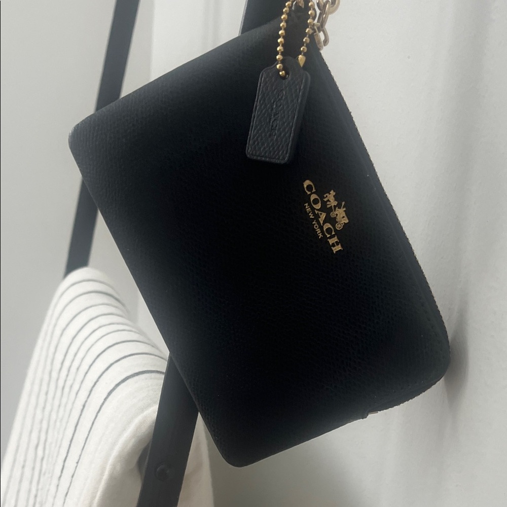 Coach Black Wristlet Clutch